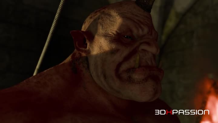 Orc Dungeon sex Fairy Deepthroats & Takes Hard Anal